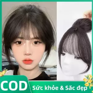 Trong kho tổng hợp giả bangs Tóc Giả hairpiece cho nữ tạo kiểu tóc, phần mở rộng tóc & phụ kiện COD