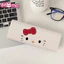 Hộp đựng kính cận thị di động họa tiết hoạt hình Hello Kitty dành cho sinh viên, hộp đựng kính từ tính chất liệu PU