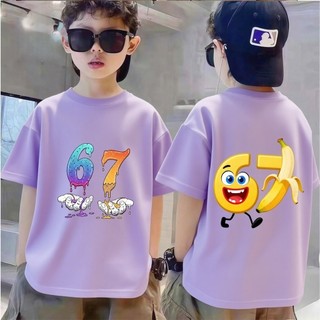 COD✅ (Hồ Chí Minh)-67 Áo phông in nhân vật số nguyên tố！Áo phông trang phục nam trẻ cho mùa hè✨-10