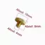 AIHOM M4 Vít Đồng Thau 10x8x4mm Bộ 2 Chiếc Cho Bb Trumpet Alto Horn Dễ Dàng Lắp Đặt Bộ Dụng Cụ Sửa Chữa Nhạc Cụ,