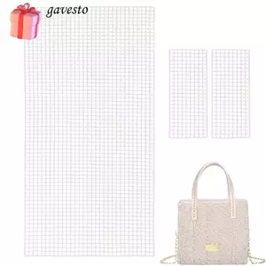 Vải lưới GAVESTO, Lưới lưới túi nhựa màu trắng, Phụ kiện túi xách Túi trống Dự án móc thảm