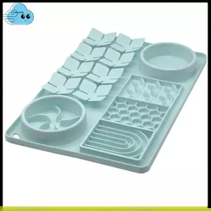 Bát ăn chậm cho chó, Thảm liếm bằng silicon có cốc hút, Thảm xông hơi để huấn luyện mùi thú cưng để ăn chậm