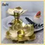 Giá đỡ đèn pha hoa sen chống gỉ cổ điển B & N Giá đỡ nến vàng ổn định tinh tế Giá đỡ nến để bàn độc đáo Cốc nến trang trí lễ hội.