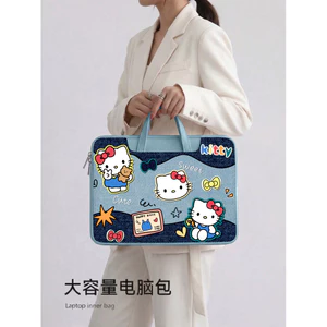🔥túi xách laptop chống sốc Túi xách đựng laptop dễ thương Túi đựng máy tính xách tay Hello Kitty hoạt hình Thích hợp cho di động 52cm 4709cm 40cm Túi đựng máy tính bảng mới dành cho nữ