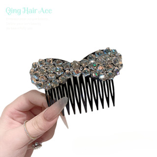 Phong Cách Hàn Quốc Chất Béo Năm Cánh Ngôi Sao Kim Cương Giả Nơ Chèn Lược Nữ Trán Tóc Xoăn Cao Cấp @ -