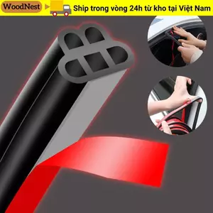 WOODNEST 10m Dải kín cửa ô tô Bảo vệ chống bụi đa năng Cách nhiệt tiếng ồn hai lớp