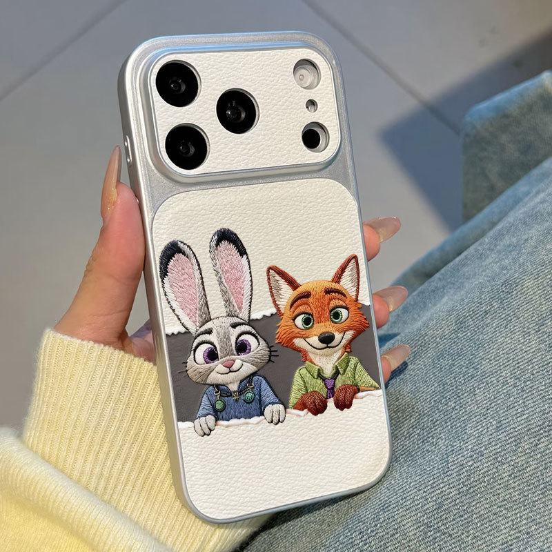 Ốp lưng iPhone Họa tiết da mạ Judy Nick họa tiết iPhone 17 16 15 14 13 12 11 Pro Max Plus Max