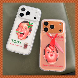 Ốp Điện Thoại Cho iPhone 17 Pro Max 16 15 Retro Phong Cách Mỹ Thời Trang Bé Trai Mờ Bền Mềm TPU Chống Trầy Xước Vỏ Bảo Vệ Chống Bụi Bẩn