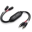 Btsg Nâng cấp Bộ giảm tiếng ồn 2RCA 38Cm cho máy nghe nhạc đa phương tiện và dây loa điện