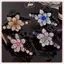 JRP 1 Cái Nữ Thời Trang Kim Cương Giả Hairgrip Barrettes Hoa Vuốt Tóc Kẹp Tóc Cho Bé Gái Tóc Cua Phụ Kiện Tóc JRP