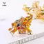 Quà tặng dự tiệc dành cho phụ nữ Full Kim cương giả 3D Móc khóa voi Mặt dây chuyền sang trọng Túi chìa khóa Charms Trang trí Phụ kiện trang sức cho bé gái Tiệc [Mina]