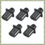 Đầu Nắp Công Tắc Cho Top-Hat Switch Đầu Màu Đen Cho Đàn Guitar Phần Gói 5