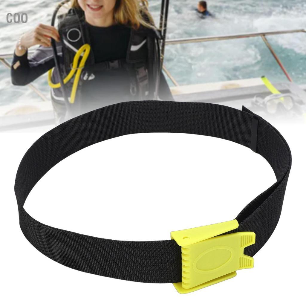 Coo GEERYZHE Đai tập tạ bằng nylon có thể điều chỉnh QuickRelease Freediving & Deep – Bền, An toàn và Thoải mái (Đen)