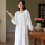 Phụ Nữ Cotton Dài Tay Váy Bộ Đồ Ngủ Vintage Váy Ngủ Nữ Retro Váy Ngủ Đồ Ngủ