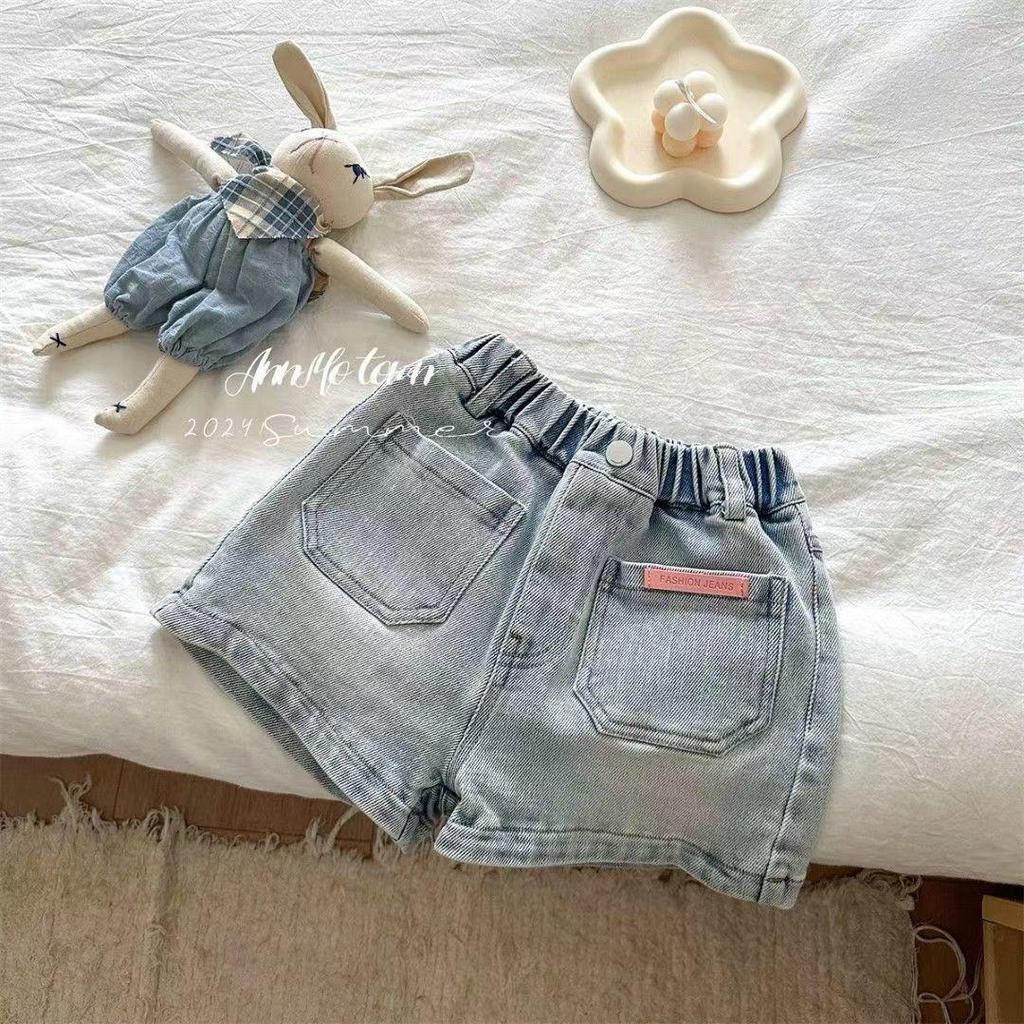 [Giảm giá 50%] Bé Gái (90-140) Mùa Hè Phong Cách Mới Thời Trang Phối Ren Tất Cả Trận Đấu Nơ Quần Short Thường Ngày
