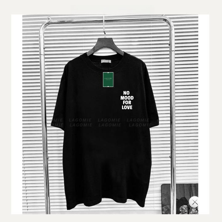 （Giao hàng 24h）Angela Áo Thun Form Rộng Cotton 100% NO MOOD FOR LOVE Tay Lỡ Local Brand Unisex Nam Nữ