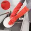 TRTR Găng Tay Rửa Chén Cao Su Có Thể Tái Sử Dụng Dài Găng Tay Vệ Sinh Gia Đình Chống Trơn Trượt Nhà Bếp Đồ Dùng Nhà Đĩa Ô Tô Làm Vườn Găng Tay Làm Vườn VN