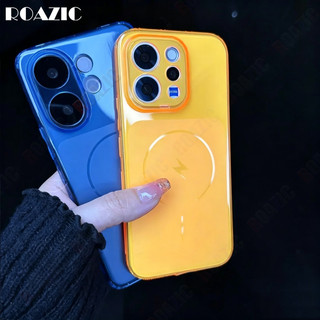 Ốp Điện Thoại Tương Thích Cho VIVO V70 V70FE V60 V50 V40 V30 S18 V60 Lite V50 Lite V40 Lite 5G Pro 5G Chống Trượt Chống Sốc Trong Suốt Màu Kẹo Mờ Mềm Siêu Mỏng Vỏ SZG25