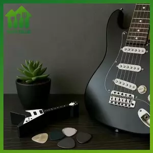 SWEET 10 khe Guitar Pi Giá Đỡ Guitar Hình Đàn Guitar Nhựa Pi Tổ Chức Tiết Kiệm Không Gian Cho Đàn Guitar Điện, Acoustic, Cổ Điển n