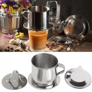 Bộ lọc nhỏ giọt cà phê SENRTY, Máy pha cà phê Việt Nam bền bỉ, Thiết kế tiện lợi Cốc pha cà phê đa năng cầm tay màu bạc Văn phòng