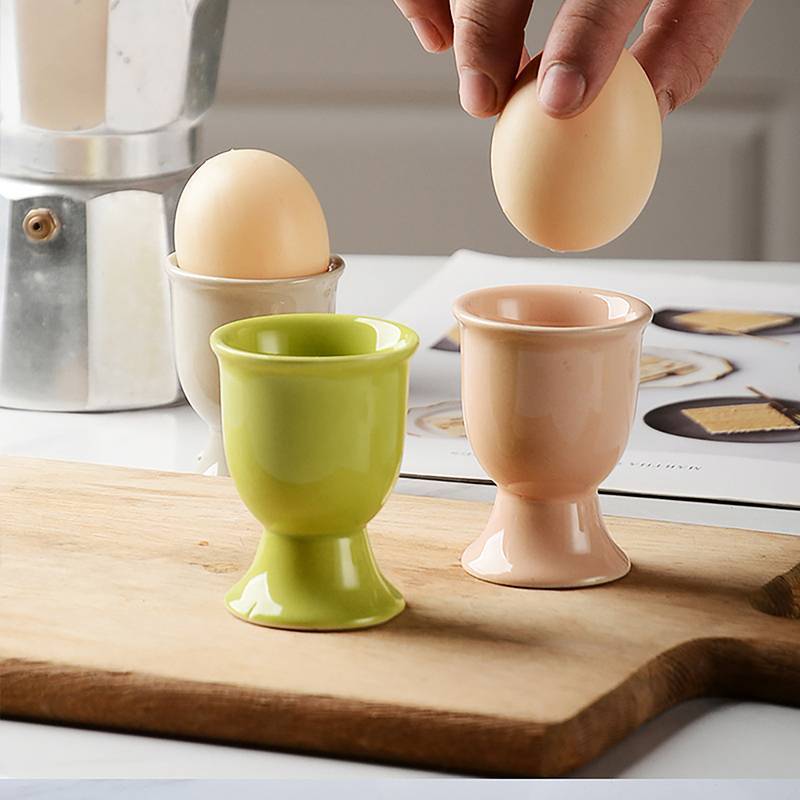 KUZHEN Gốm Trứng Cốc Đựng Kẹo Màu Sáng Tạo Phục Vụ Cốc Cho Nhà Bếp Trứng Cốc Ăn Sáng Tiệc Trứng Cung Cấp HOT