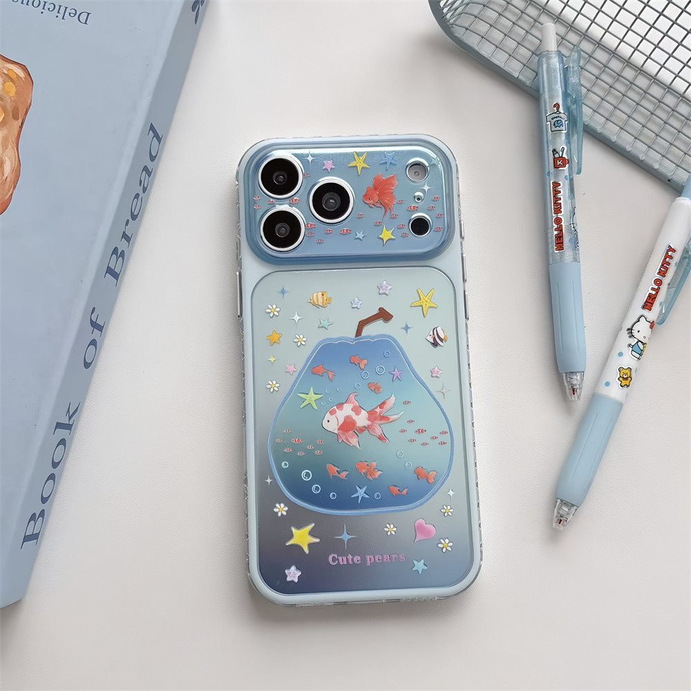 Ốp điện thoại họa tiết sơn thời trang cho iPhone 17 Pro Max 16 15 pro max Bảo vệ ống kính chống rơi Vỏ cứng bảo vệ điện thoại