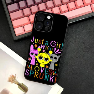 TP-2 Game S-Sprunki Ốp Điện Thoại Dễ Thương Cho IPhone 17 16 15 14 13 12 11 Pro Max Plus Mini Đen Mờ Vỏ Mềm Funda