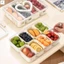 Hộp Đựng Thực Phẩm Hình Trái Tim 8 Ngăn Di Động Có Thể Tháo Rời Lưới Riêng Biệt Hộp Đựng Kín Hộp Cơm Trưa Có Chia Bảo Quản