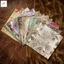 12 Chiếc Vintage Hoa Sổ Lưu Niệm Giấy 15x15cm Cho Tạp Chí Thẻ Làm DIY