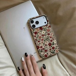 Ốp Điện Thoại Thích Hợp Cho iPhone Hoa Nâu iPhone17promax Ốp Điện Thoại iPhone16 _ 15p Phim 2 Trong 1 14 Hai Lớp 13 Niche Vỏ Bảo Vệ WPUC
