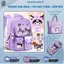 COMBO 3IN1 balo 8 ngăn, túi học thêm, hộp bút - balo chống gù chống nước cho bé lớp 1-6 - kimbunshop 444