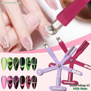 GILDEDHOMIN Cat Eye Nail Art Stick, Love Starfish Cat Eye Công cụ nghệ thuật làm móng từ tính, Moon Daisy DIY Máy mắt mèo 8 trong 1
