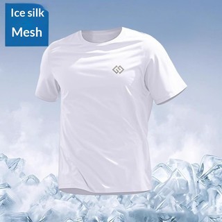 Áo thun khô nhanh lưới lụa băng Unisex Thể thao thoáng khí