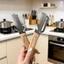 Thép không gỉ Xẻng Hành Dụng Cụ Tiện Dụng Gia Đình Đa Năng Cắt Rau Mực Cắt Hoa Dụng Cụ Nhà Bếp Hành Sắc Nét Lột EGZM