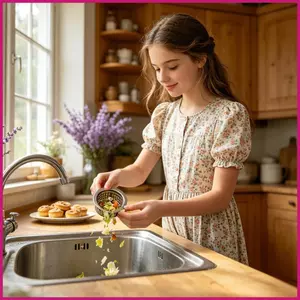 Bồn Rửa Thoát Nước Lọc Kim Loại Nhà Bếp Bồn Rửa Nút Chặn Có Giỏ Chống Tắc Cho Người Yêu Nấu Ăn Tại Nhà shopidaevn