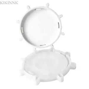 KIKIN Vô Lăng Hình Silicon Thủ Công Tấm Khuôn Nhựa Dính Đúc Khuôn Thích Hợp Cho Bát Nhựa Và Trang Sức D