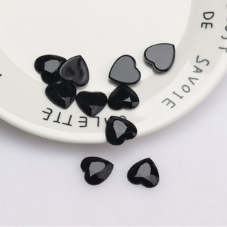 20mm Đào Trái Tim 10 Miếng Handmade Tự Làm Chất Liệu Phụ Kiện Trang Sức Đài Loan Acrylic Chống Lỗ Phẳng Kim Cương Quần Áo Phụ Kiện SAXU