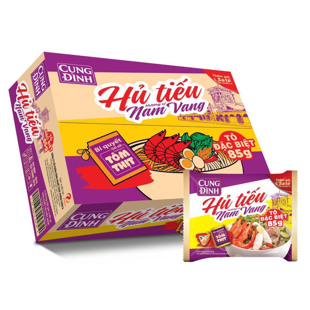 Hủ tiếu Nam Vang Cung Đình gói 85g _Thùng 30 gói thơm ngon