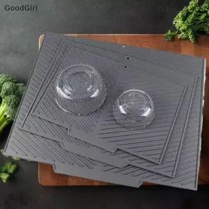 Tấm thoát nước bằng silicon có lỗ Thảm sấy chậu Thảm thoát nước bát đĩa cho nhà bếp Bộ đồ ăn Thảm chống trượt Tấm lót ly chống bỏng Nhà bếp VN