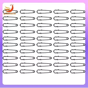 Lý tưởng cho chăn, quần áo, đồ thủ công-Canvas Works- 50 gói Chân an toàn bằng thép hạng nặng 2 Inch màu đen