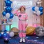 Cô Gái Không Gian Cosplay Trang Phục Hồng Trẻ Em Phi Hành Gia Trang Phục Lễ Hội Tiệc Hiệu Suất Phi Hành Gia Nhập Vai Quần Áo