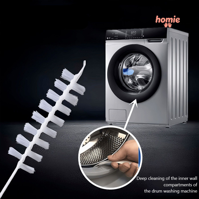 ✨Homie✨Bàn chải làm sạch máy giặt chuyên dụng cán dài 59cm Thể Gấp Gọn Tiện Dụng
