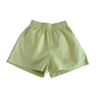 Bé Gái Mùa Hè Phong Cách Mới Dopamine Phong Cách Màu Trơn Co Giãn Eo Quần Short Bé Gái Phong Cách Cơ Bản Cotton Nguyên Chất Thoải Mái Thoáng Khí Quần Thường Ngày Đàn Hồi Cao Thể Thao Quần Dễ Thương