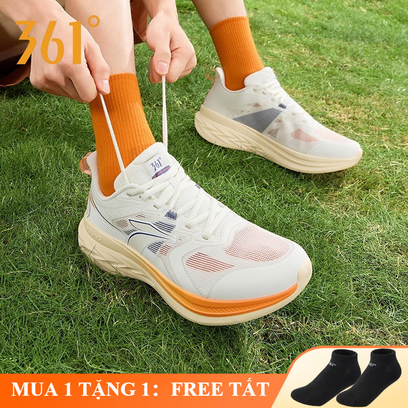361° 【3- 5km】 Giày Chạy Bộ Siêu Nhẹ Đế Đàn Hồi Êm Chân Chạy Bộ Tập Gym Thể Thao Hằng Ngày