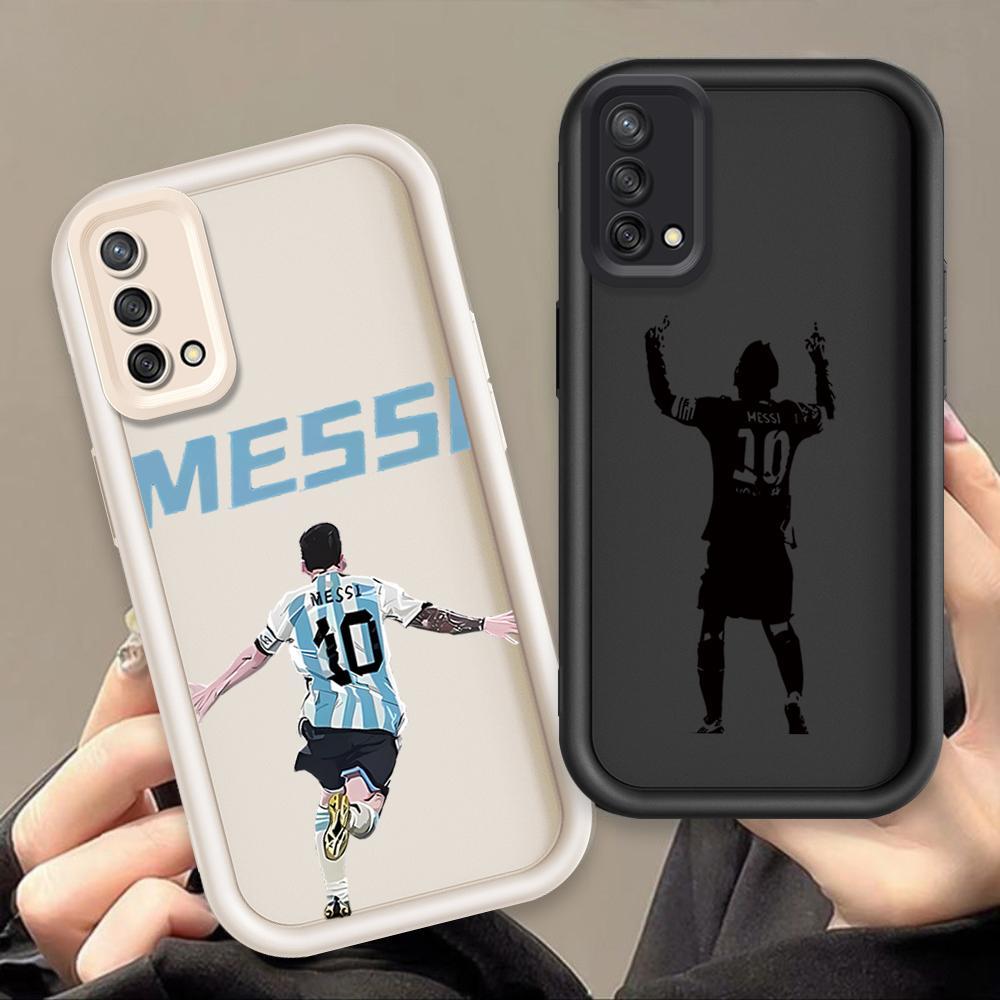 Ốp Lưng Cho OPPO A74 A95 4G F19 Hoạt Hình Silicon Mềm Đáng Yêu Ốp lưng TPU NO.10 Messi Bóng Đá Sinh Viên Mắt Thiên Thần Chống Sốc Ốp Lưng