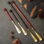 Gỗ Đàn Hương Đỏ Đồng Shoehorn Tay Cầm Dài Hộ Gia Đình Không Đóng Băng Di Động Hộ Gia Đình Gỗ Chắc Chắn Gỗ Đàn Hương Đồng Shoehorn BRZO