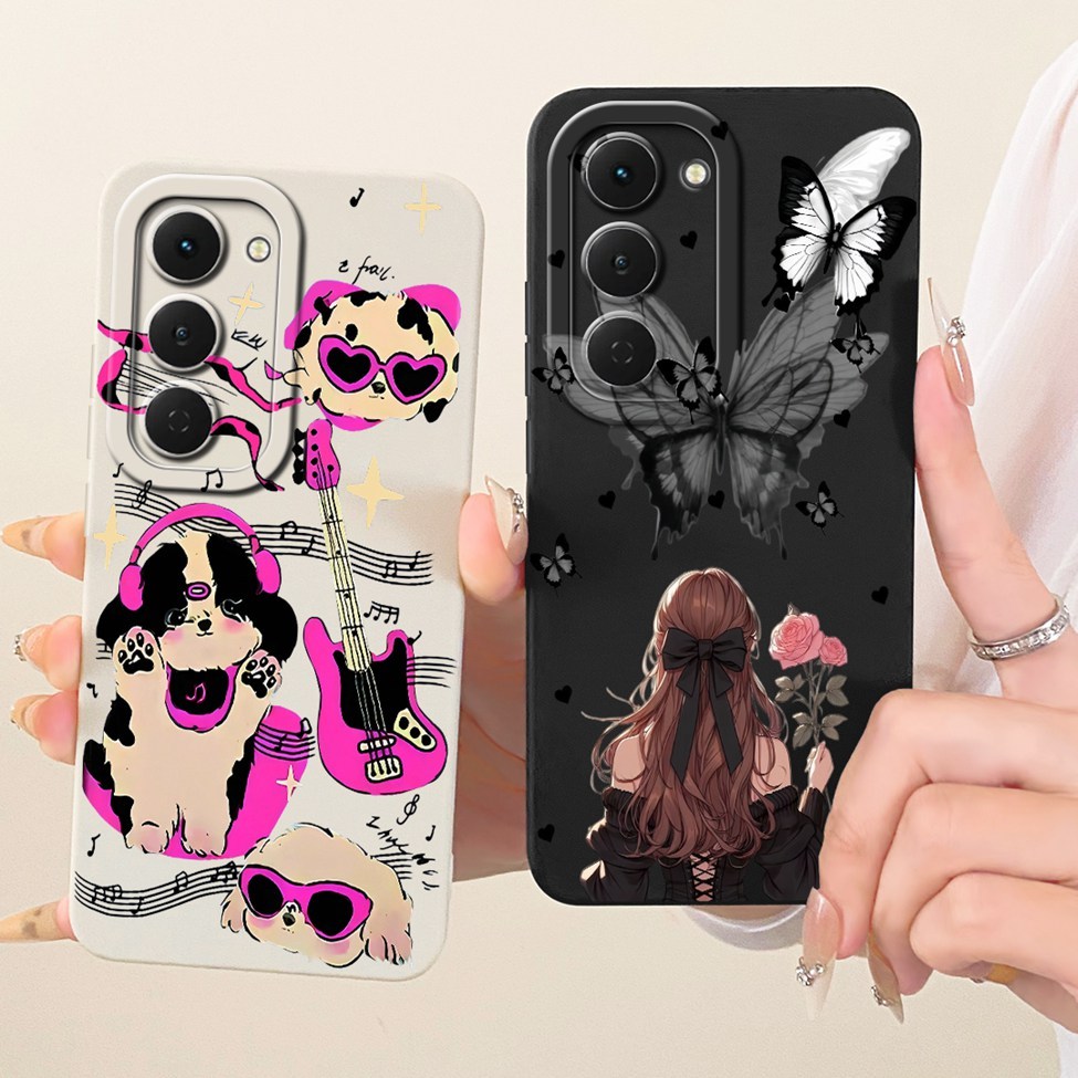 Dành Cho Tecno Spark 40 Pro KM6 Vỏ Cho Techno Spark 40 Pro Ốp Lưng Silicon Thời Trang Mèo Dễ Thương Họa Tiết Vui Nhộn