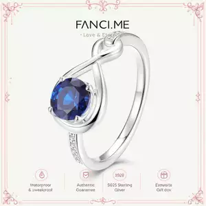 Nhẫn hứa hẹn ôm ấp vô hạn FANCIME bằng Sapphire