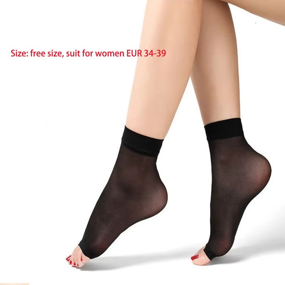 Tất nữ TRACEYILLOIAN, Tất mắt cá chân trong suốt thoáng khí, Tất Nylon lụa lưới siêu mỏng thời trang cho bé gái