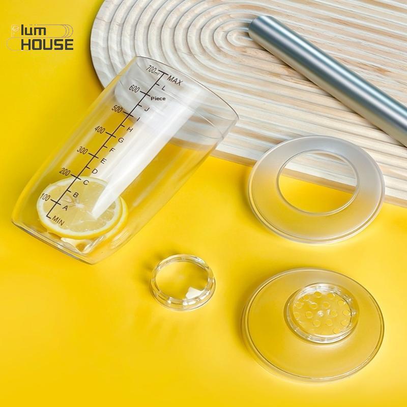 PlumHOUSE 3 / 5 / 7 Cái Bộ Bình Lắc Cotail Shaker Và Đo Jigger Bộ Đồ Uống Hỗn Hợp Dụng Cụ Lắc Tay Cho Bartending Và Home Bar VN